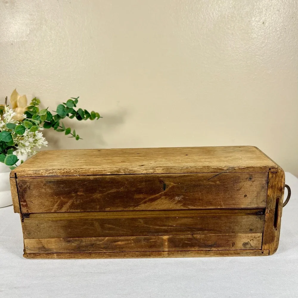 Old Antique Wooden Sewing Machine Drawer | Trinket Box | Recipe Box